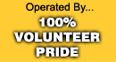 Operated By 100% Volunteer Pride