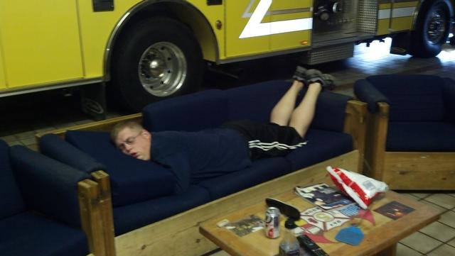 FF Arends catching a nap 